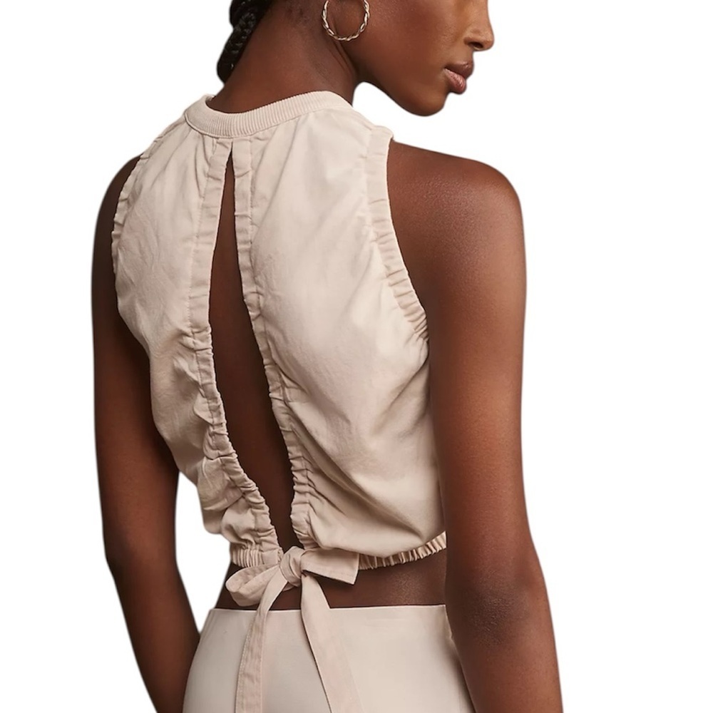 Pilcro Elasticized Shell Tank Top